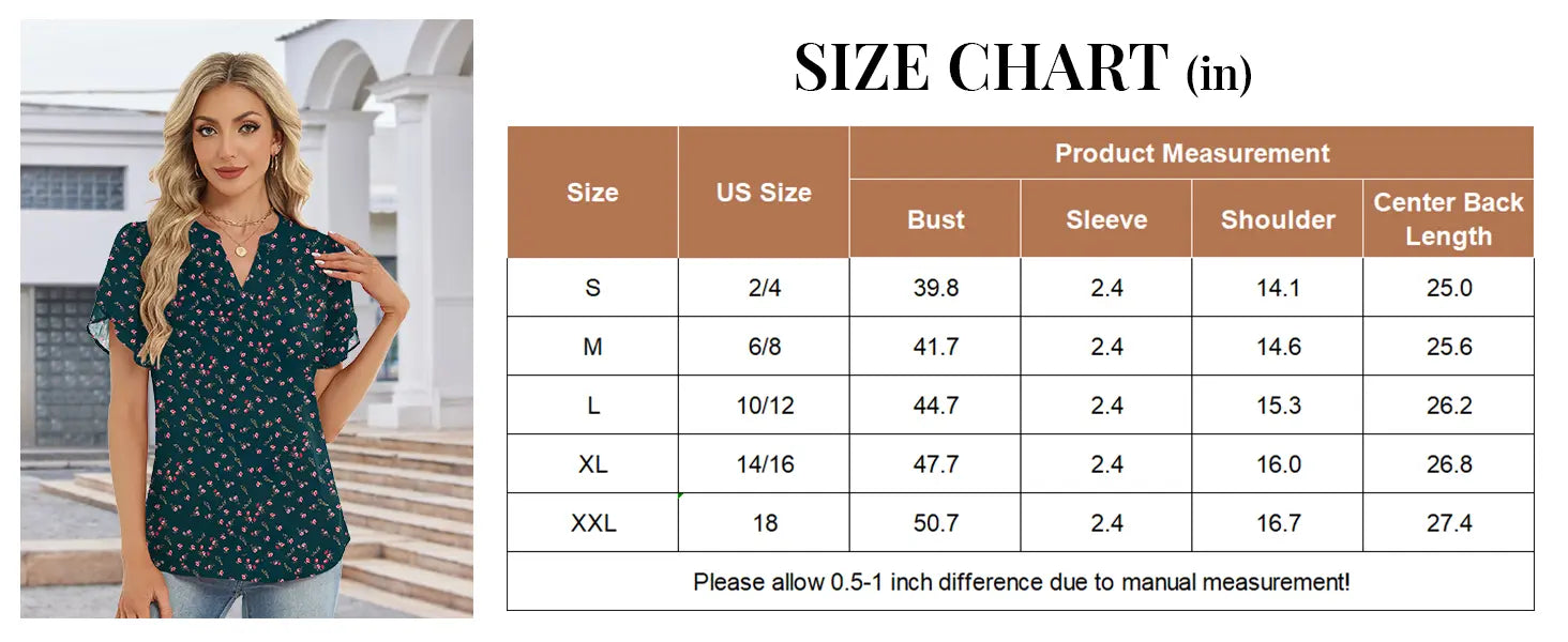 Womens Dressy Casual Shirts Short Sleeve V Neck Work Blouse Business Casual Summer Chiffon Tops