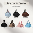 Large-Capacity, Expandable, Splash-Resistant Women's Travel Tote Bag