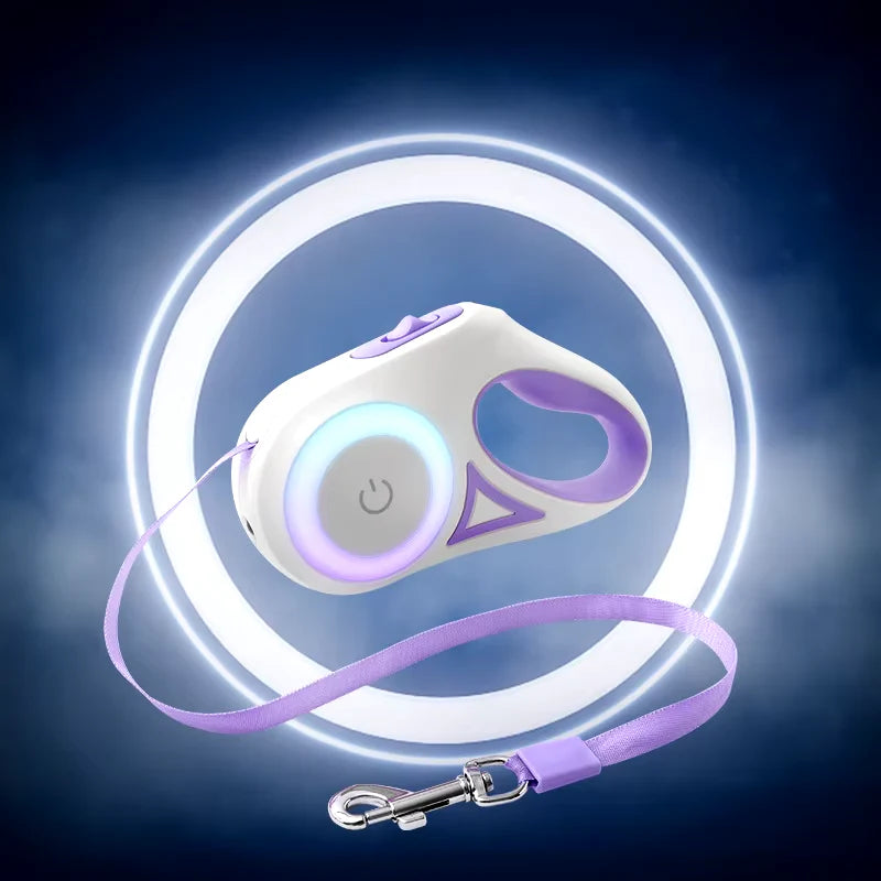 LED Night Walking Leash Retractable Leash