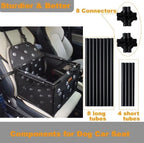 Waterproof Pet Dog Car Seat Booster Box and Basket with Seat Belt Restraint System