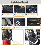 Waterproof Pet Dog Car Seat Booster Box and Basket with Seat Belt Restraint System