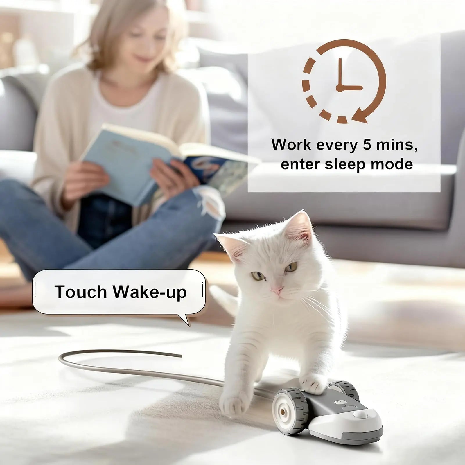 Automatic Cat Toy, Electronic Interactive Cat Toy