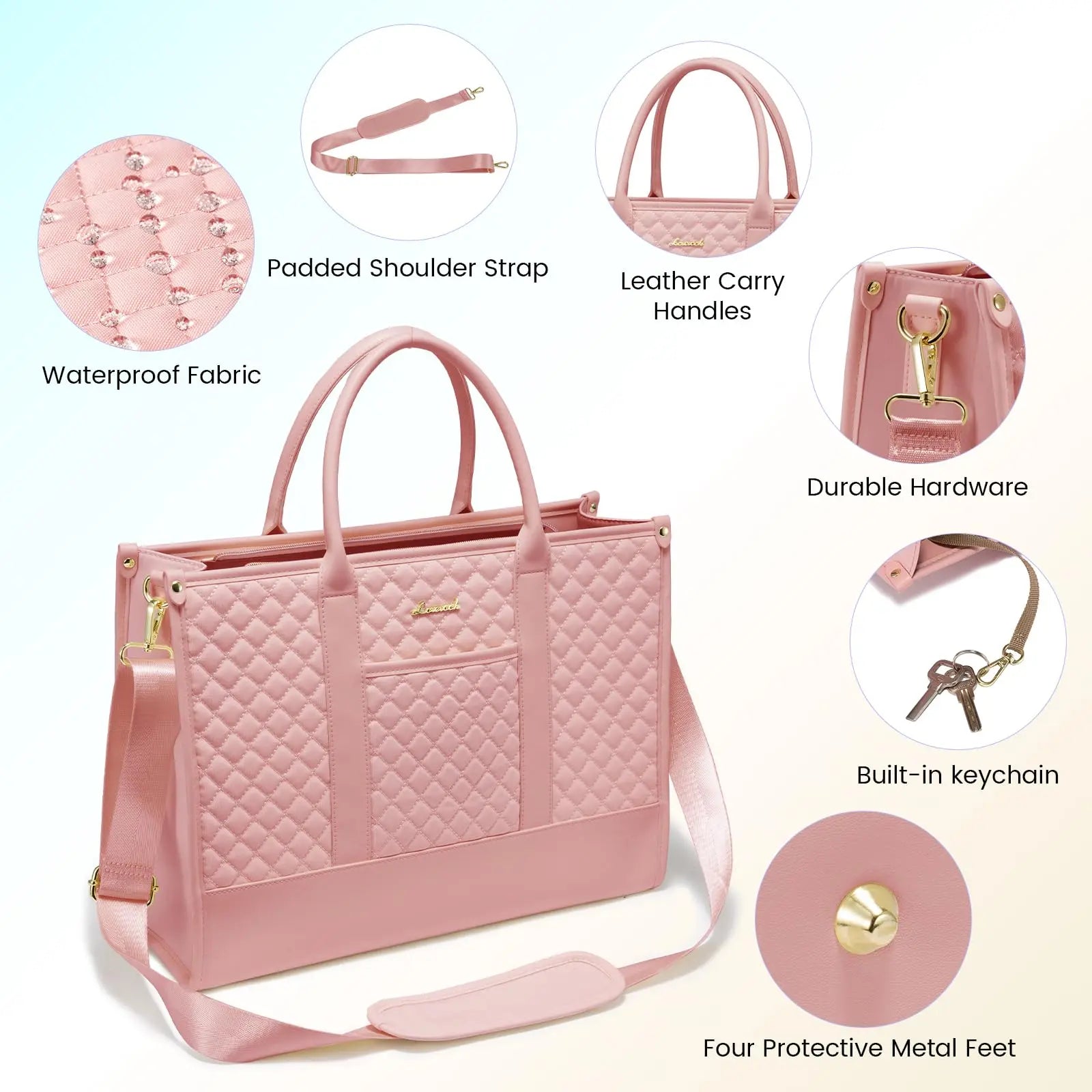 17-inch Waterproof Laptop Bag for Women
