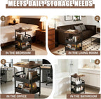 Multifunctional trolley, equipped with wooden shelves and metal baskets, suitable for various scenarios