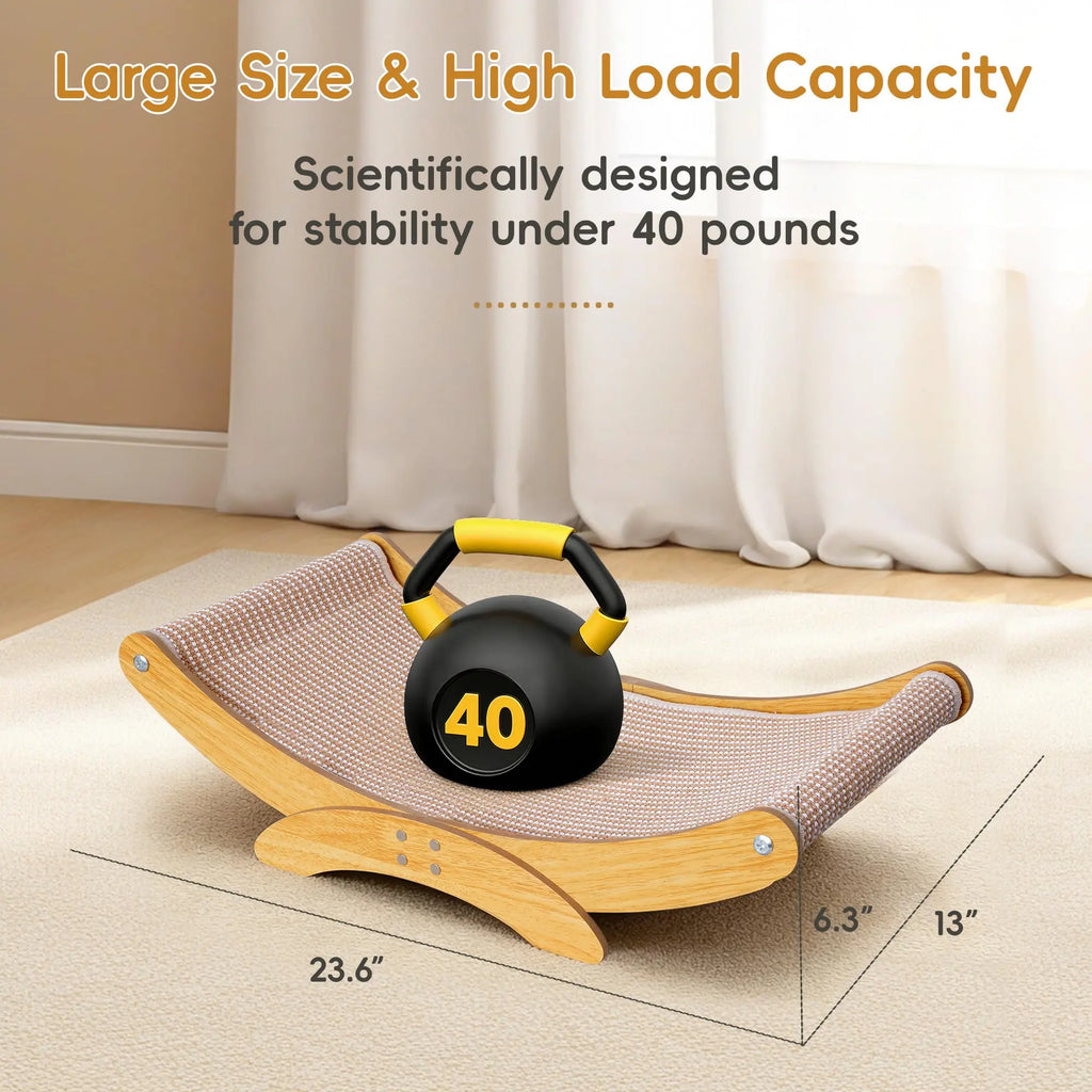 23.6-inch Large Natural Jute Scratching Post