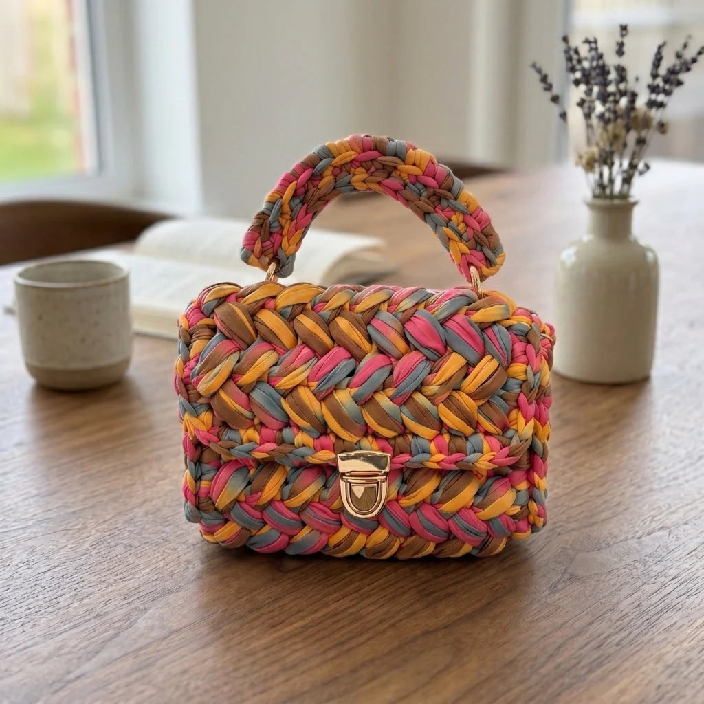 Handmade Chunky Woven Handbag