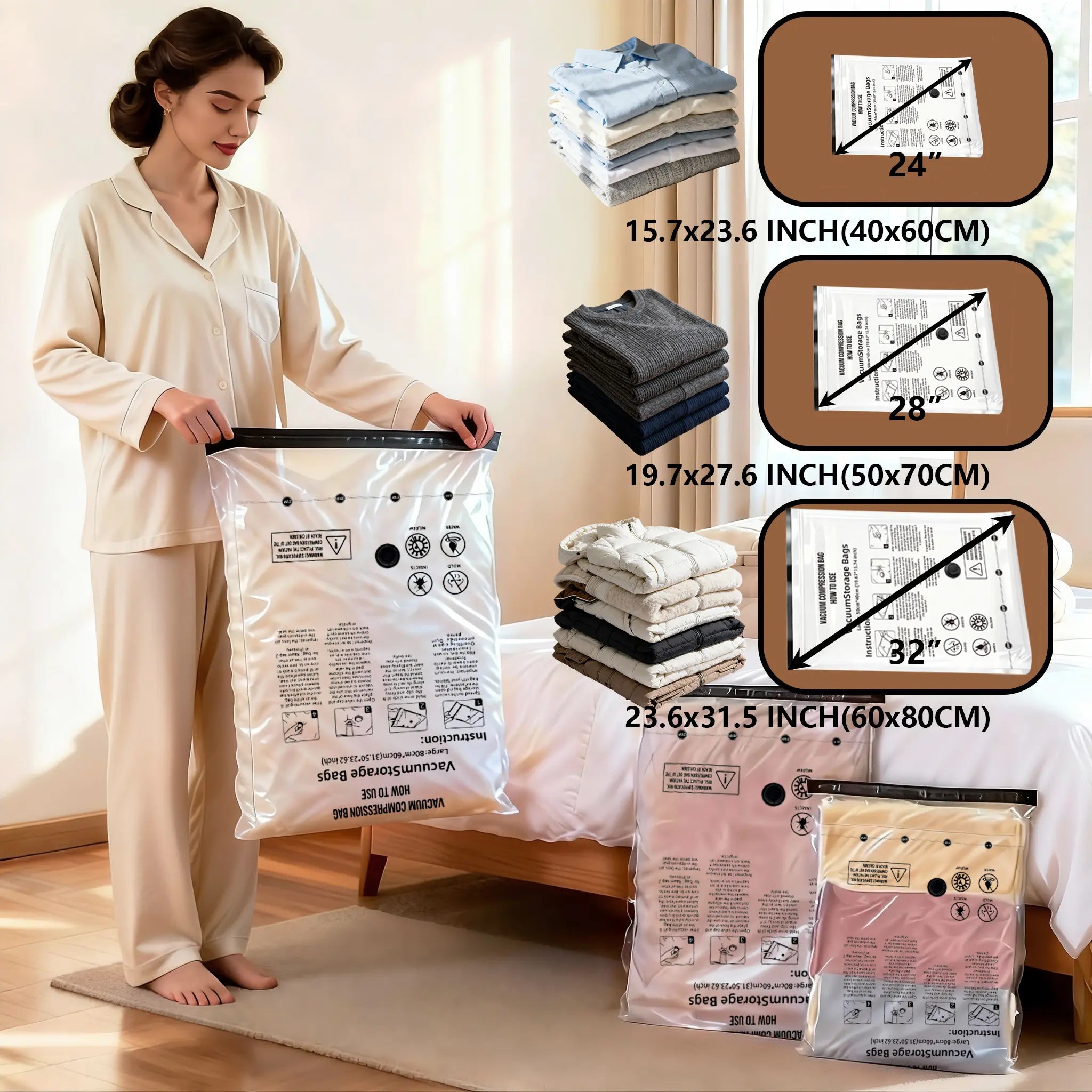 Shrink Your Luggage by 80% with the Ultimate Cordless Travel Vacuum Storage Kit!