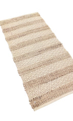 Braided Natural Jute Rug - 125 × 73 cm