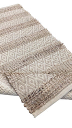 Braided Natural Jute Rug - 125 × 73 cm