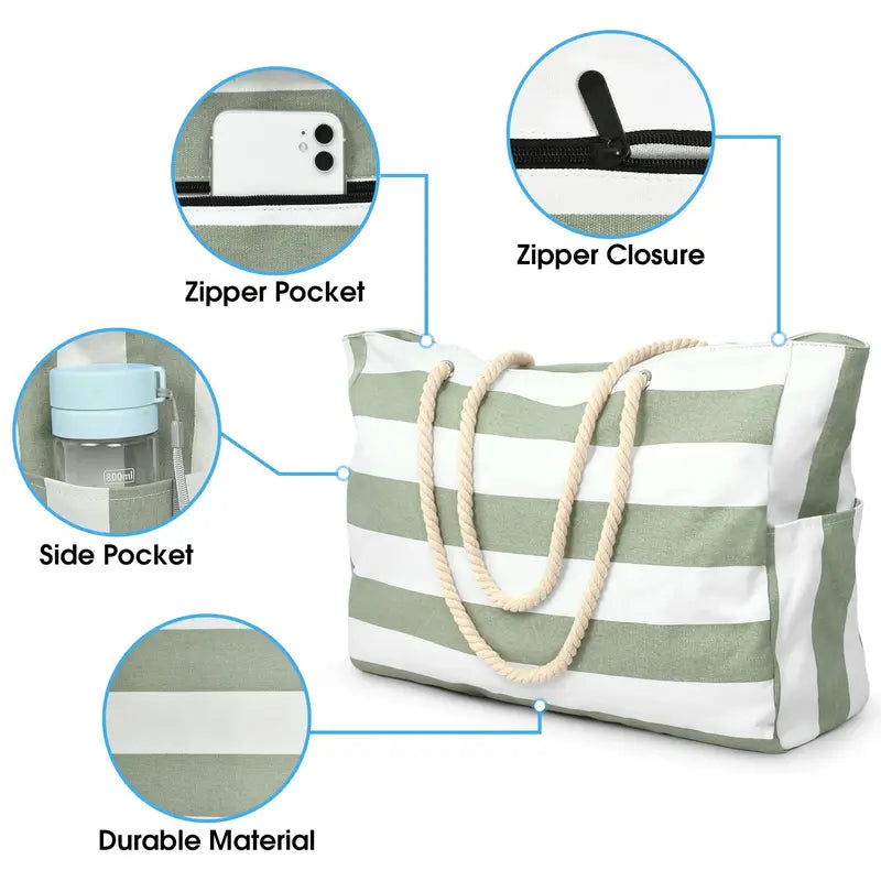 Large Women's Waterproof Beach Bag