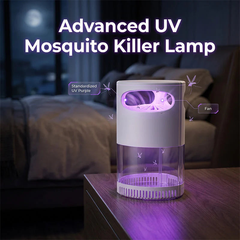 🔥2026 Hot Sale 🦟UV Mosquito Killer Lamp – quiet, USB, chemical-free. 50K+ sold! 🔇🌙