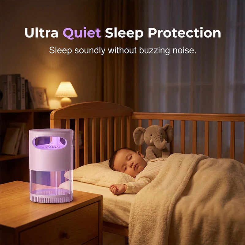 🔥2026 Hot Sale 🦟UV Mosquito Killer Lamp – quiet, USB, chemical-free. 50K+ sold! 🔇🌙