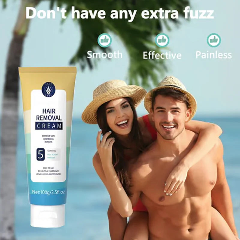 Painless Full Body Hair Removal Cream for Men & Women